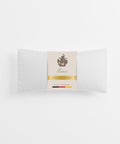Verpacktes Excellence Gänsedaunenkopfkissen mit eleganter Produktbanderole und hochwertiger Präsentation für den Premium-Schlafbereich.