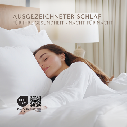 Federfreies Komfortkissen für erholsamen Schlaf und optimale Regeneration während der Nacht