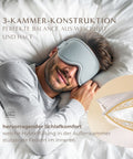 Premium Kopfkissen Natural Hybrid mit 3-Kammer-Konstruktion und mehrschichtigem Innenaufbau für eine ausgewogene Kombination verschiedener Füllmaterialien.